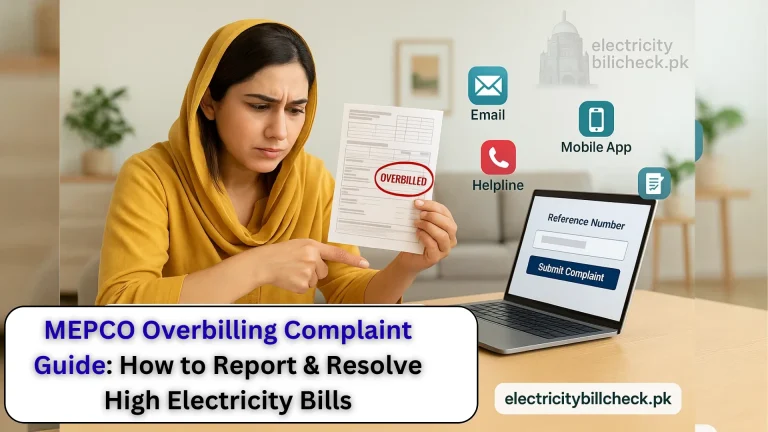 Mepco Over Billing Complaint image