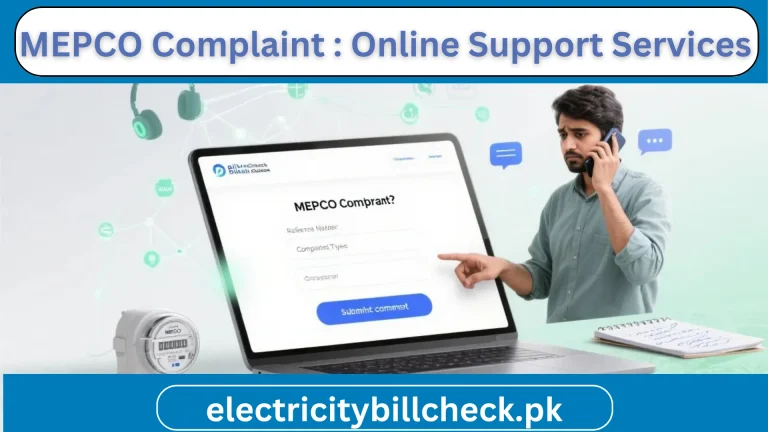 mepco complaint number image