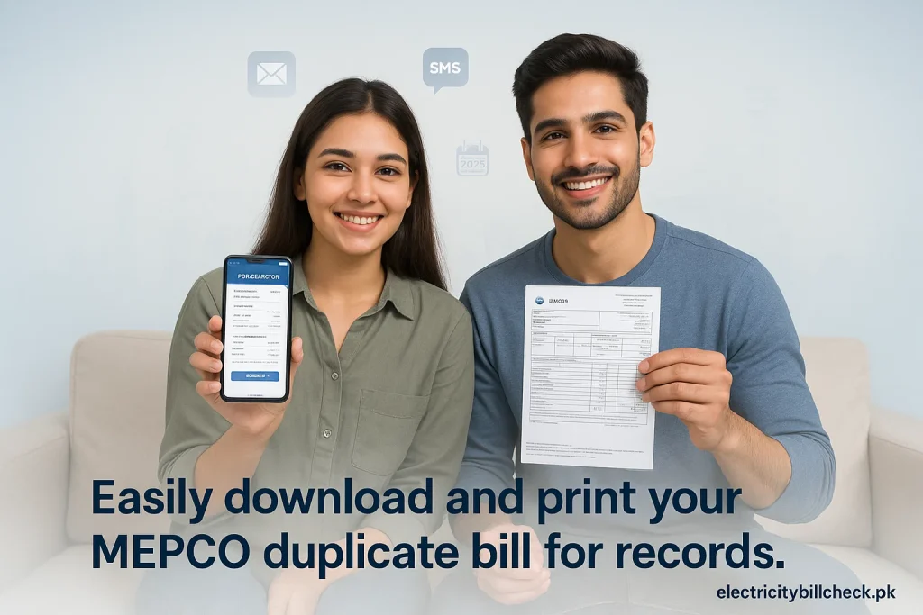 How to Get Your MEPCO Duplicate Bill 3 MEPCO Duplicate Bill Online image