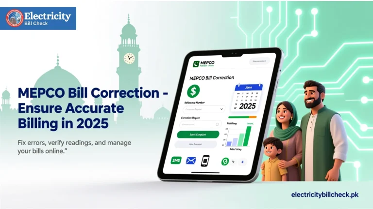 MEPCO Bill Correction Ensure Accurate Billing in 2025